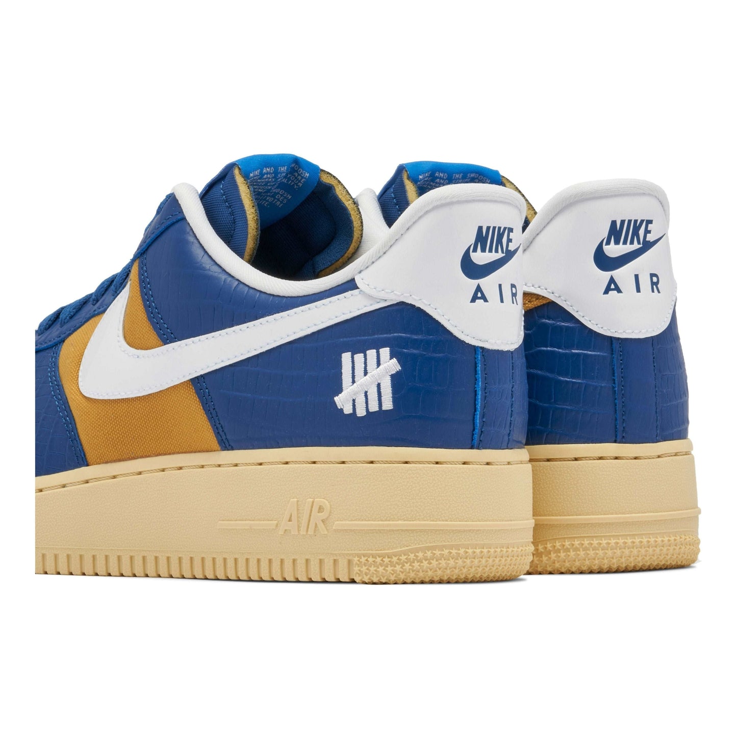 Air Force 1 Low "Undefeated 5 On It Blue Yellow Croc"