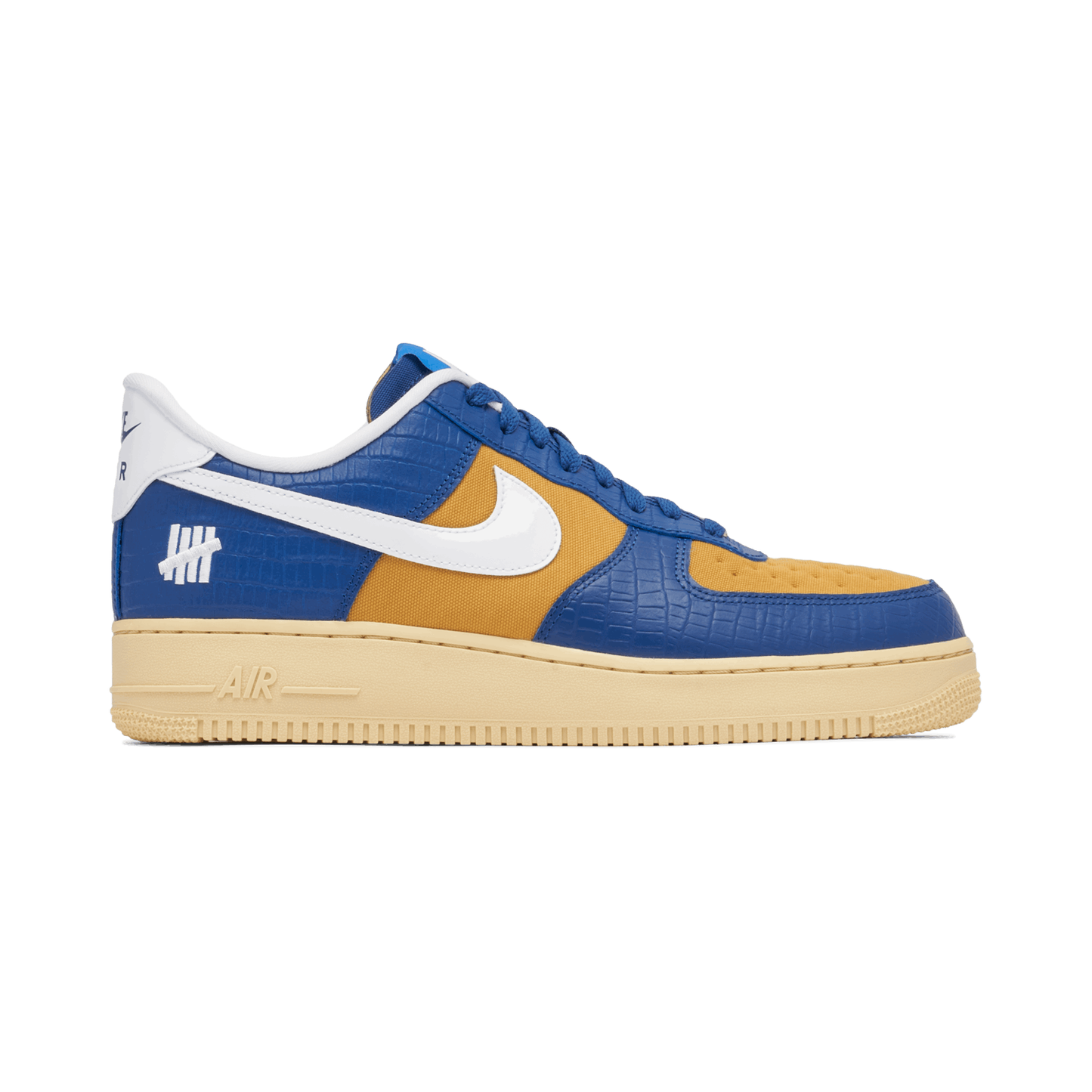 Air Force 1 Low "Undefeated 5 On It Blue Yellow Croc"